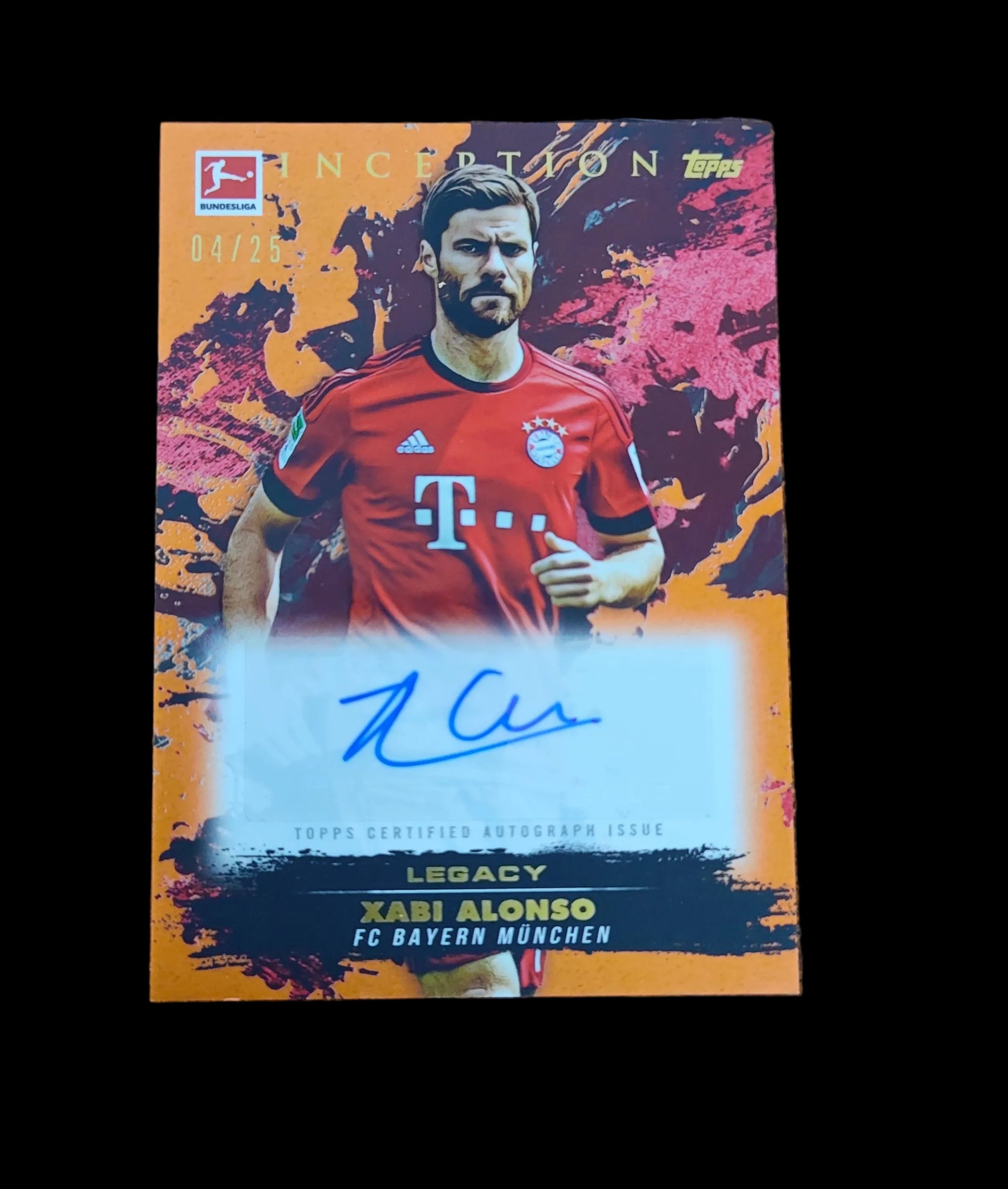 Topps Bundesliga Inception Xabi Alonso Autogramm /25