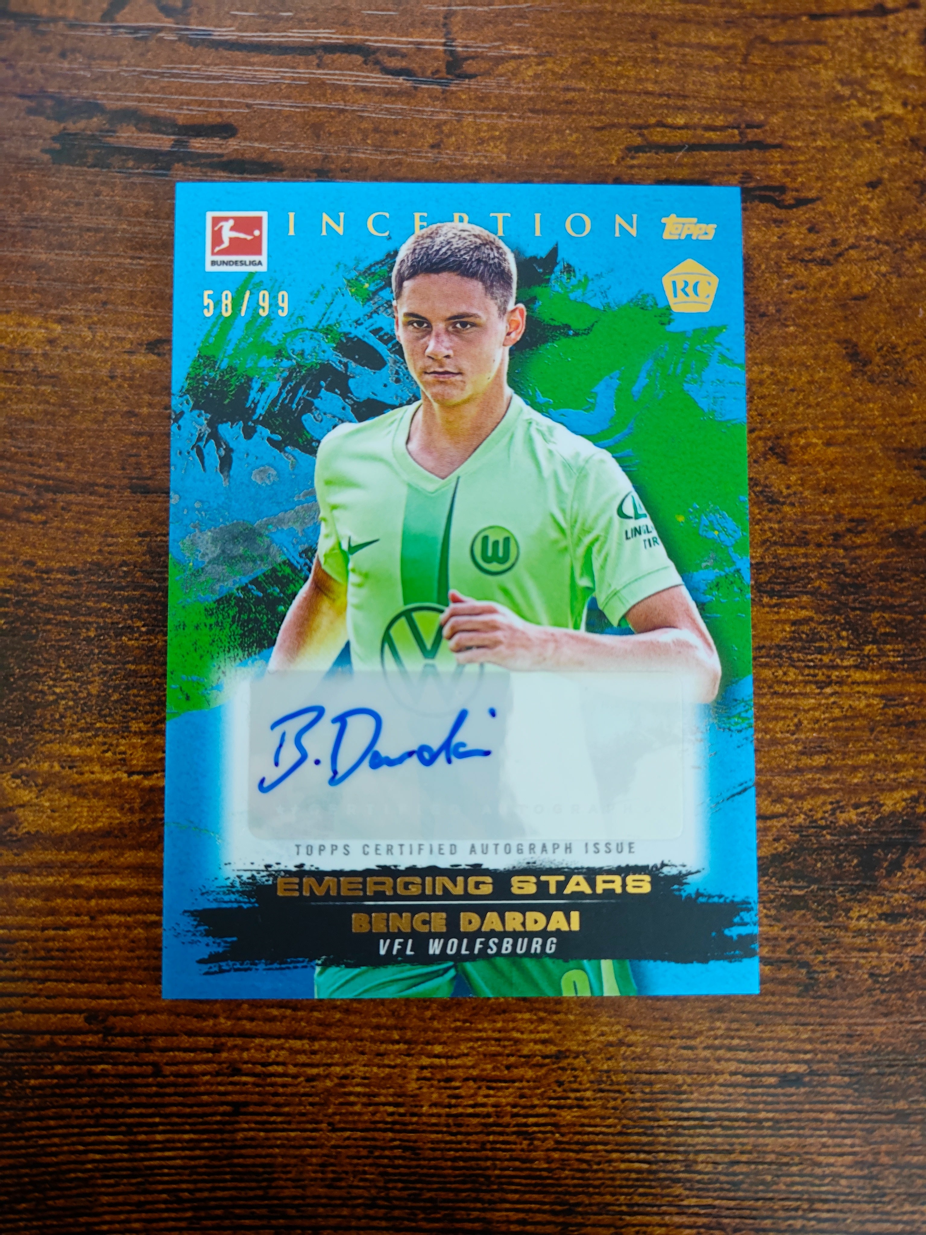 Topps Inception Bundesliga 24/25 Bence Dardai Auto /99